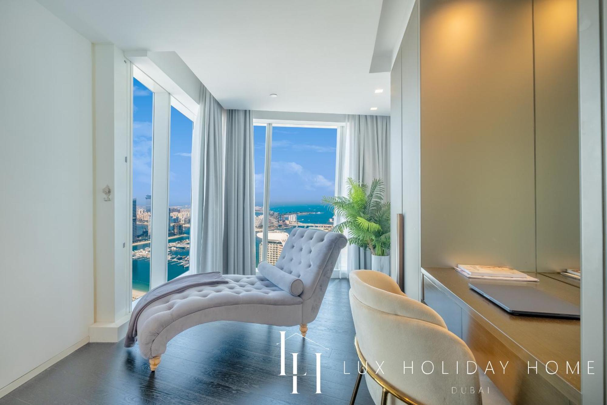 Lux - Lavish Suite With Full Palm Jumeirah View 1 Dubai Exterior foto