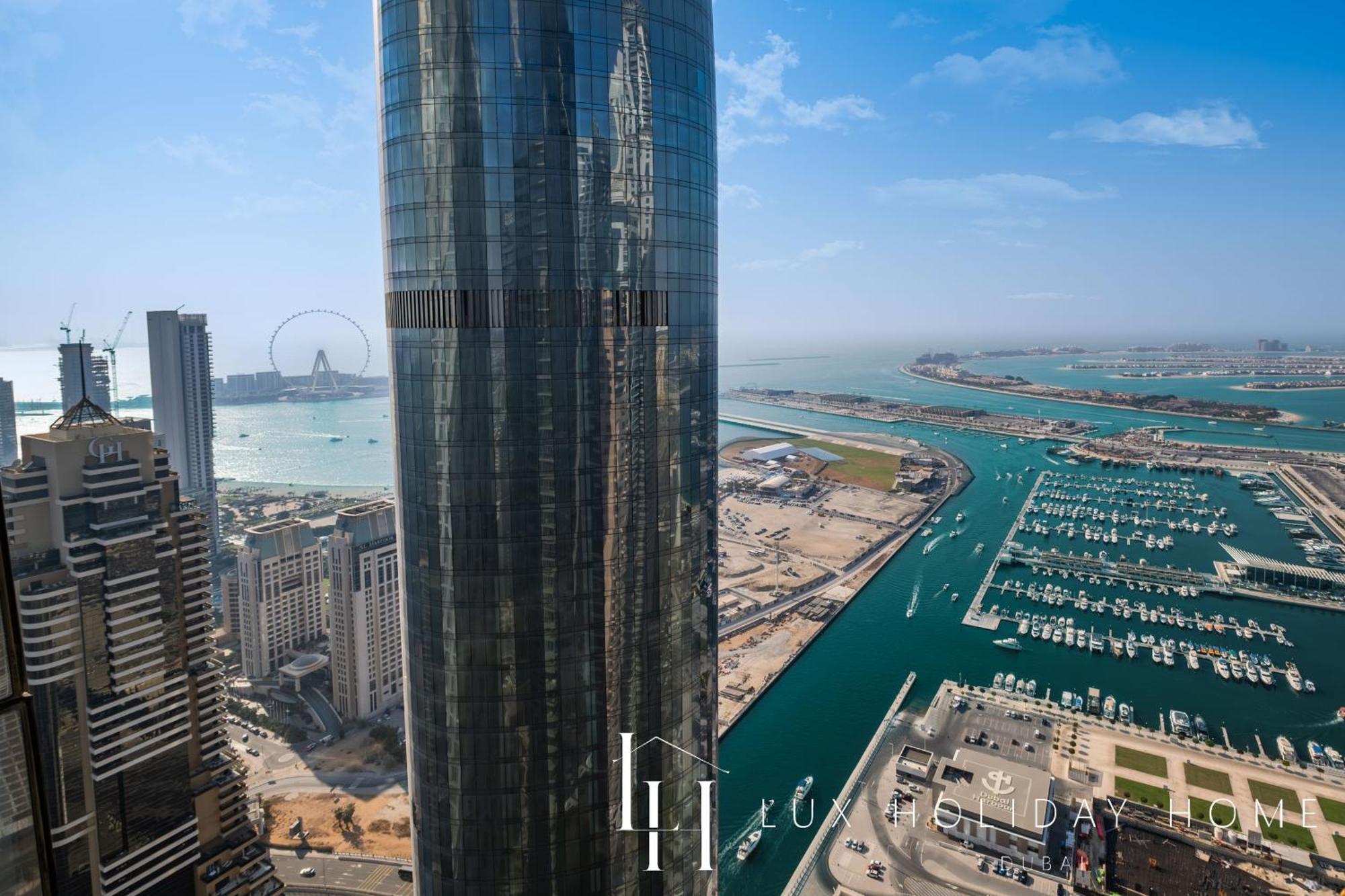 Lux - Lavish Suite With Full Palm Jumeirah View 1 Dubai Exterior foto